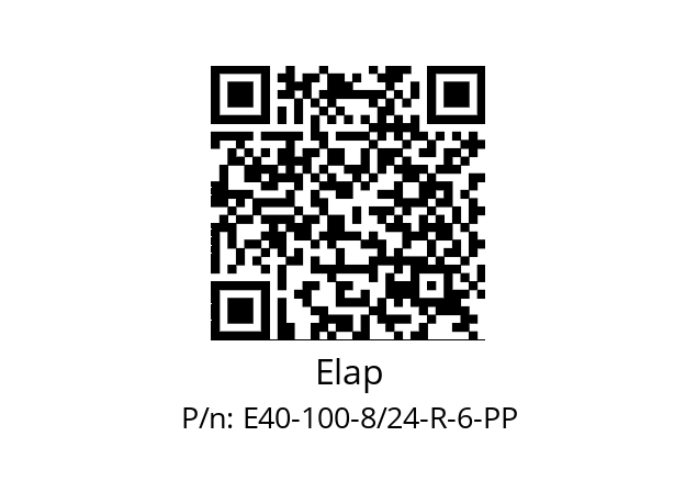   Elap E40-100-8/24-R-6-PP