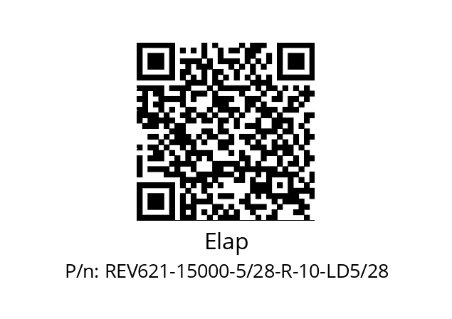   Elap REV621-15000-5/28-R-10-LD5/28