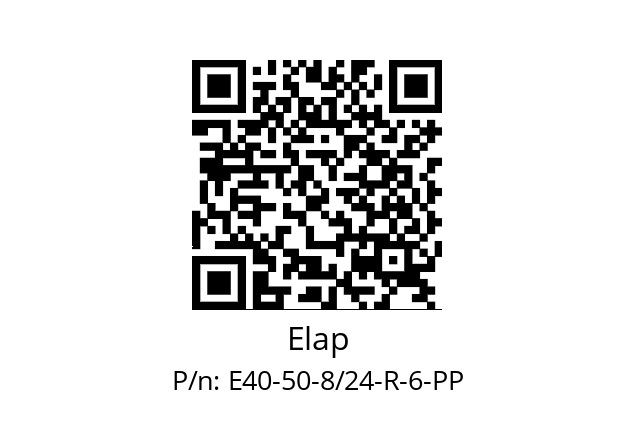   Elap E40-50-8/24-R-6-PP