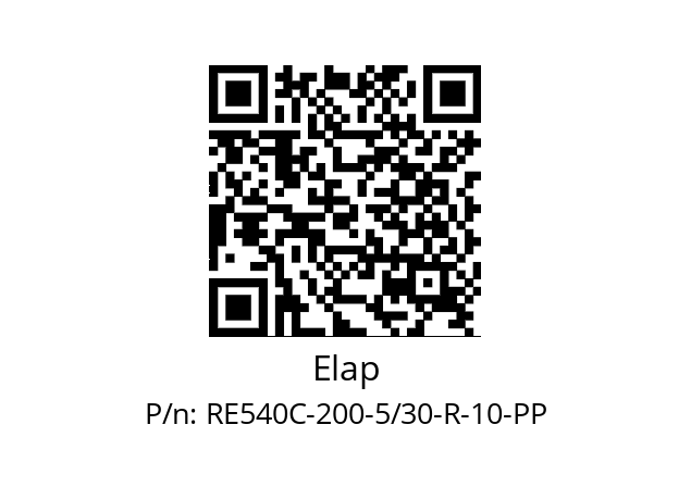   Elap RE540C-200-5/30-R-10-PP