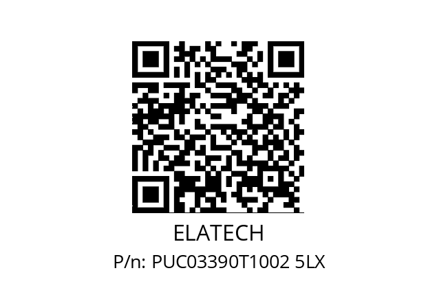   ELATECH PUC03390T1002 5LX