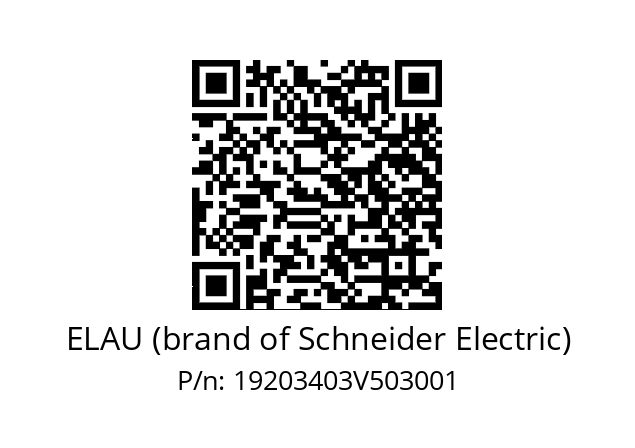   ELAU (brand of Schneider Electric) 19203403V503001