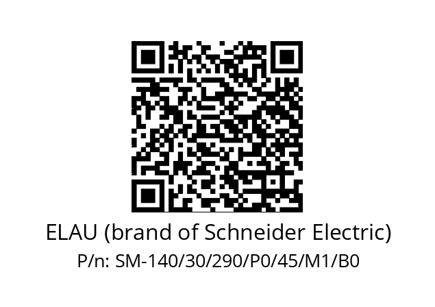   ELAU (brand of Schneider Electric) SM-140/30/290/P0/45/M1/B0