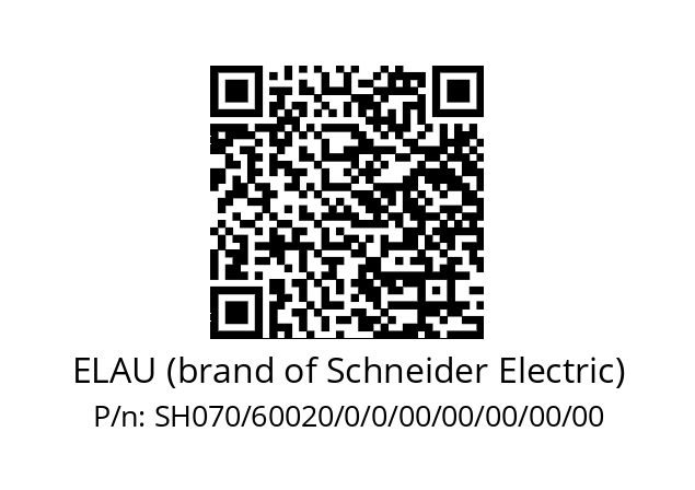   ELAU (brand of Schneider Electric) SH070/60020/0/0/00/00/00/00/00