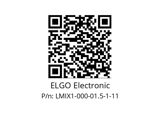   ELGO Electronic LMIX1-000-01.5-1-11