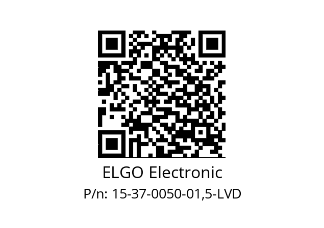   ELGO Electronic 15-37-0050-01,5-LVD