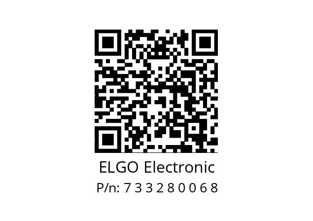   ELGO Electronic 7 3 3 2 8 0 0 6 8