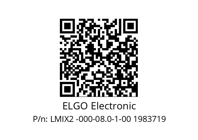   ELGO Electronic LMIX2 -000-08.0-1-00 1983719