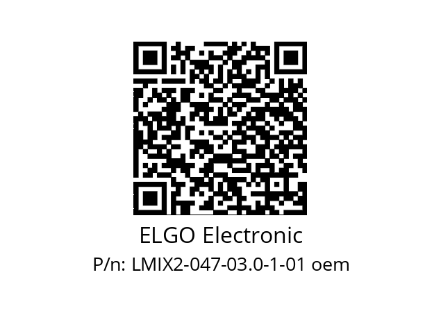   ELGO Electronic LMIX2-047-03.0-1-01 oem