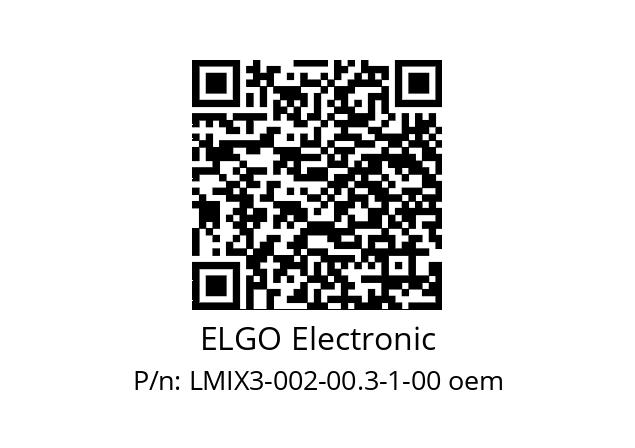   ELGO Electronic LMIX3-002-00.3-1-00 oem