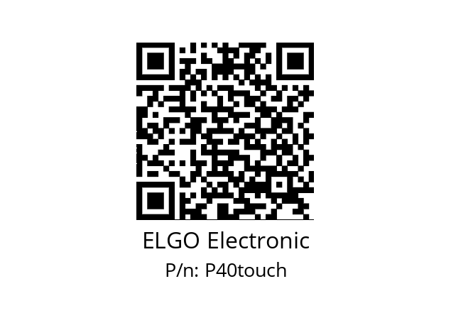   ELGO Electronic P40touch