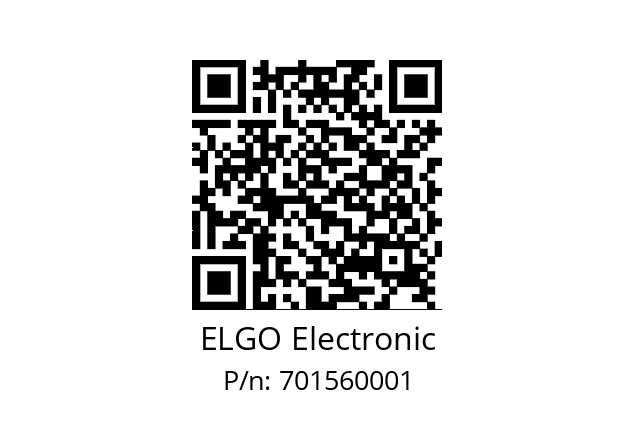   ELGO Electronic 701560001