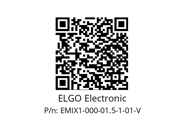   ELGO Electronic EMIX1-000-01.5-1-01-V