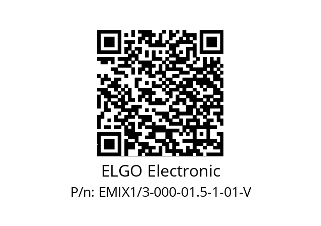   ELGO Electronic EMIX1/3-000-01.5-1-01-V