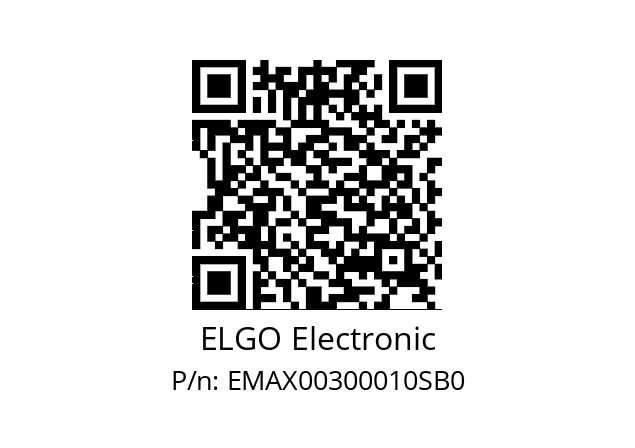   ELGO Electronic EMAX00300010SB0