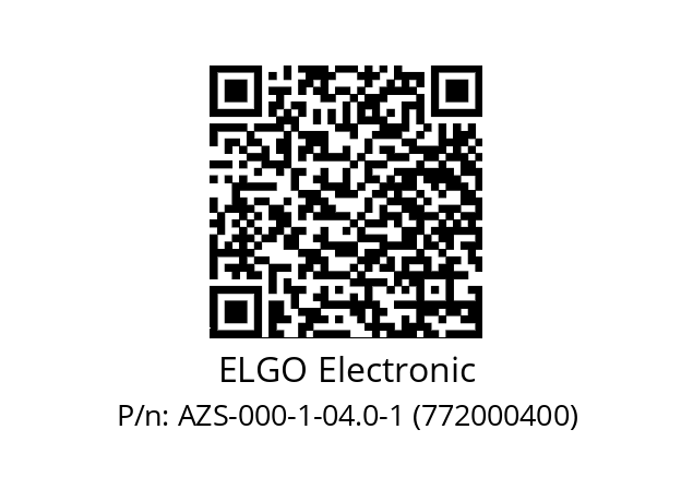   ELGO Electronic AZS-000-1-04.0-1 (772000400)