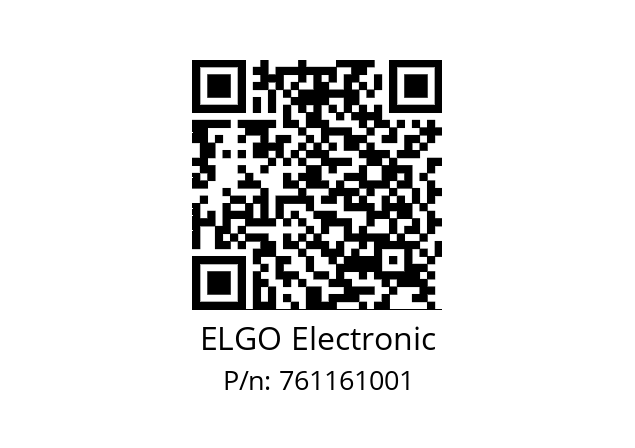   ELGO Electronic 761161001