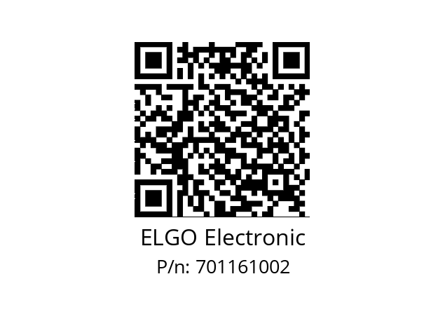   ELGO Electronic 701161002