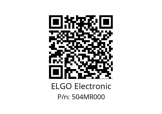   MR3824 ELGO Electronic 504MR000