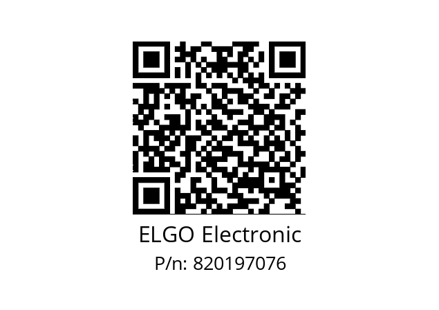   ELGO Electronic 820197076