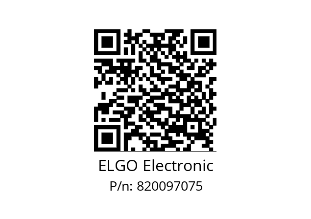   ELGO Electronic 820097075