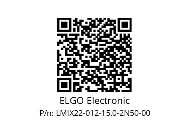   ELGO Electronic LMIX22-012-15,0-2N50-00