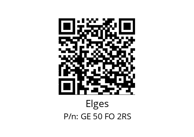   Elges GE 50 FO 2RS