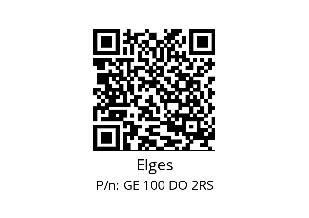   Elges GE 100 DO 2RS