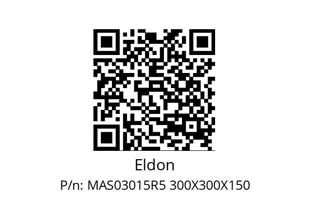   Eldon MAS03015R5 300X300X150