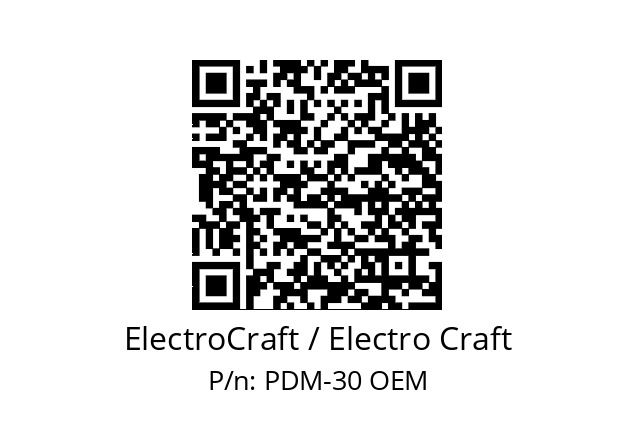   ElectroCraft / Electro Craft PDM-30 OEM