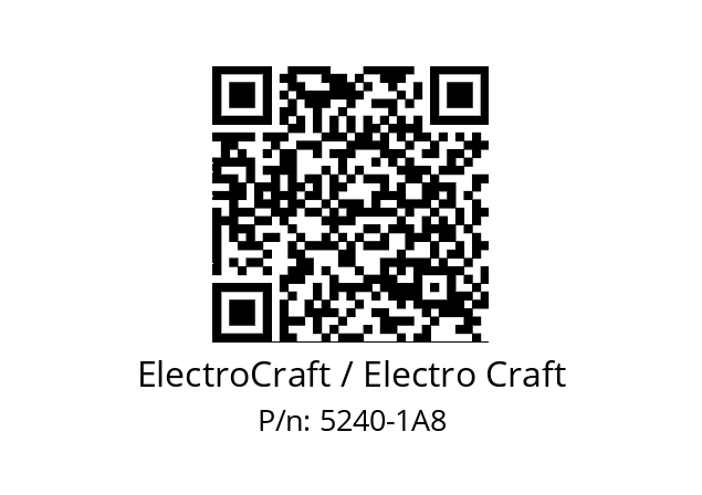   ElectroCraft / Electro Craft 5240-1A8