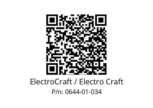   ElectroCraft / Electro Craft 0644-01-034