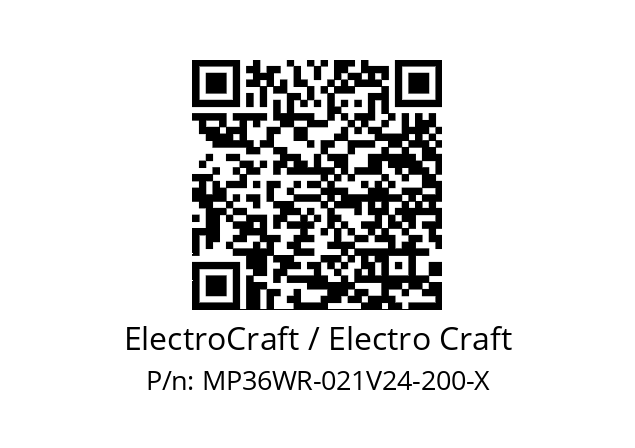   ElectroCraft / Electro Craft MP36WR-021V24-200-X