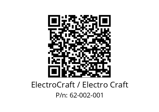   ElectroCraft / Electro Craft 62-002-001