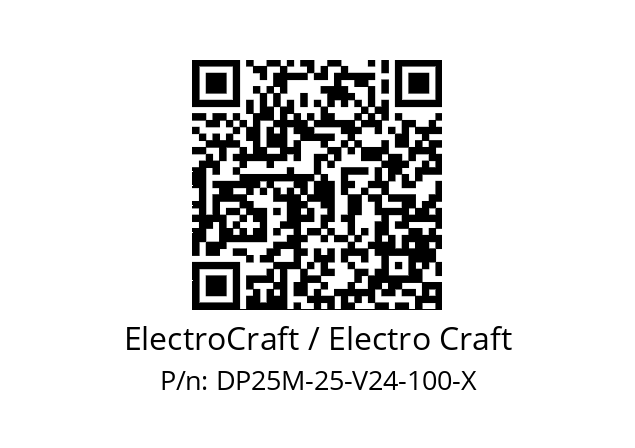   ElectroCraft / Electro Craft DP25M-25-V24-100-X