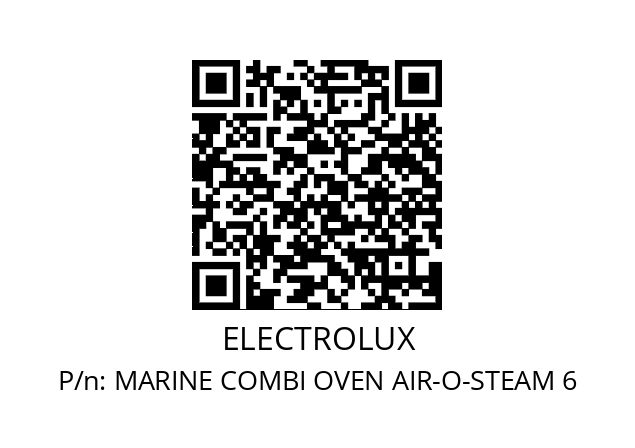   ELECTROLUX MARINE COMBI OVEN AIR-O-STEAM 6