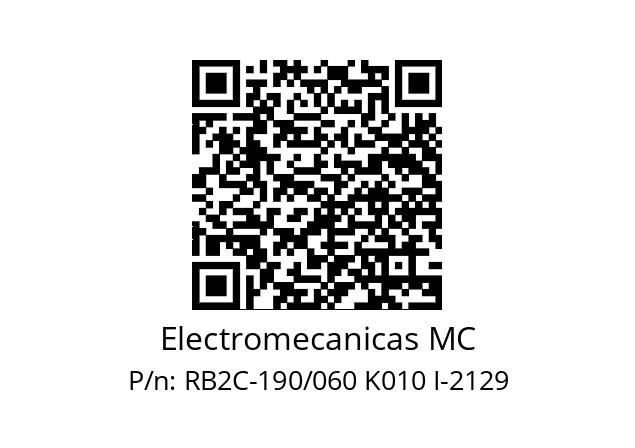   Electromecanicas MC RB2C-190/060 K010 I-2129