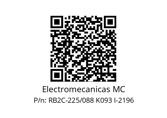   Electromecanicas MC RB2C-225/088 K093 I-2196