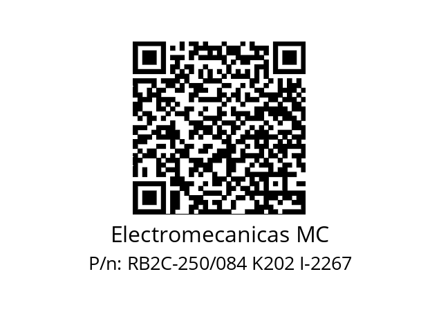   Electromecanicas MC RB2C-250/084 K202 I-2267