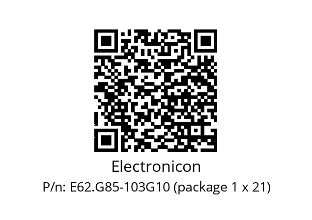   Electronicon E62.G85-103G10 (package 1 x 21)