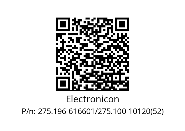   Electronicon 275.196-616601/275.100-10120(52)