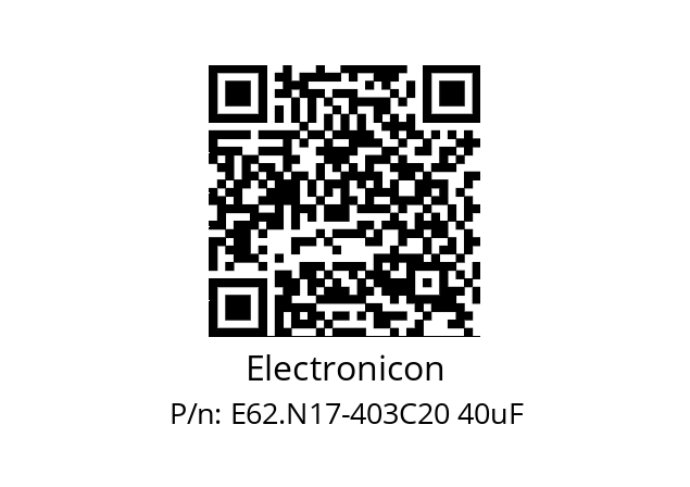   Electronicon E62.N17-403C20 40uF