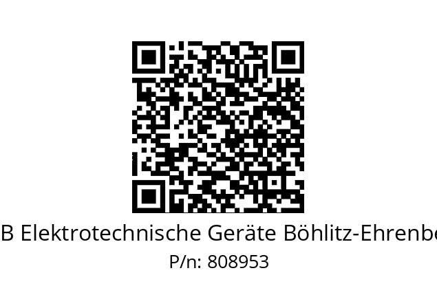   EGB Elektrotechnische Geräte Böhlitz-Ehrenberg 808953