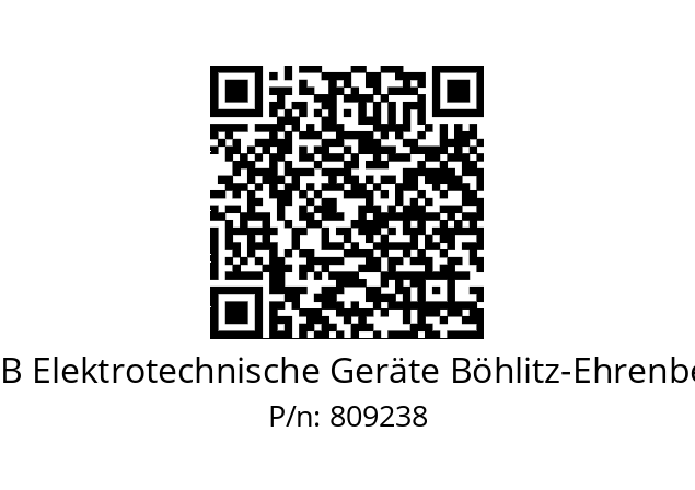   EGB Elektrotechnische Geräte Böhlitz-Ehrenberg 809238