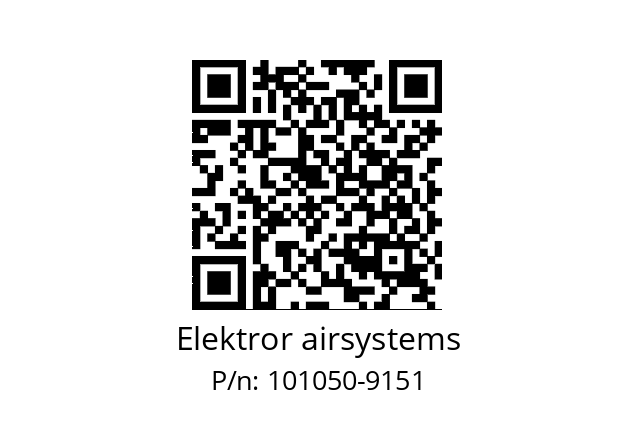   Elektror airsystems 101050-9151