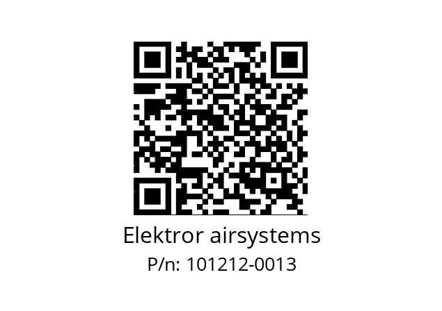   Elektror airsystems 101212-0013