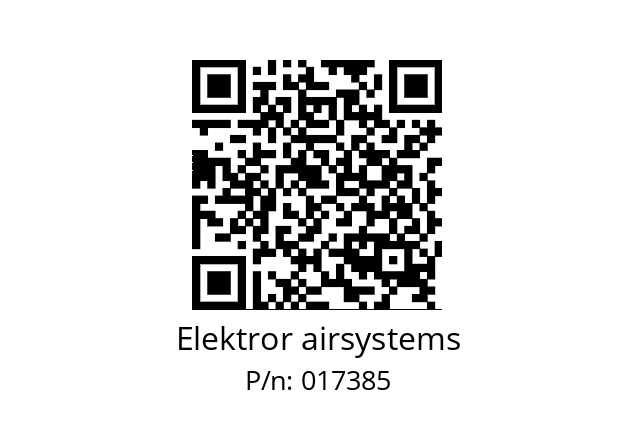   Elektror airsystems 017385