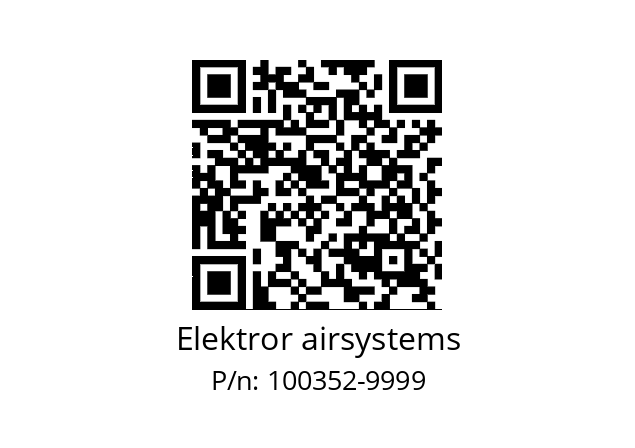   Elektror airsystems 100352-9999