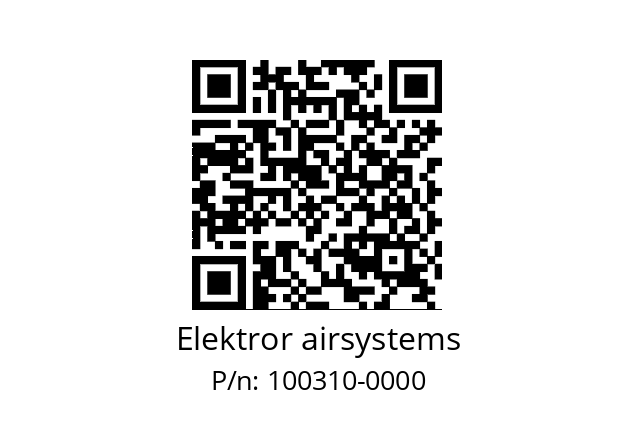   Elektror airsystems 100310-0000