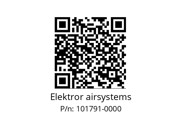   Elektror airsystems 101791-0000